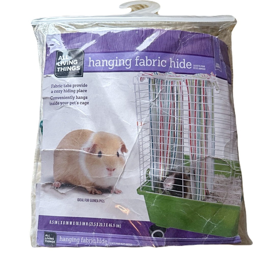 🆕 All Living Things Hanging Fabric Hide for Guinea Pigs